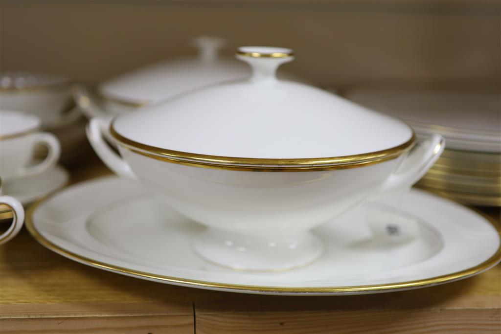 A Wedgwood California pattern gilt edged part dinner service